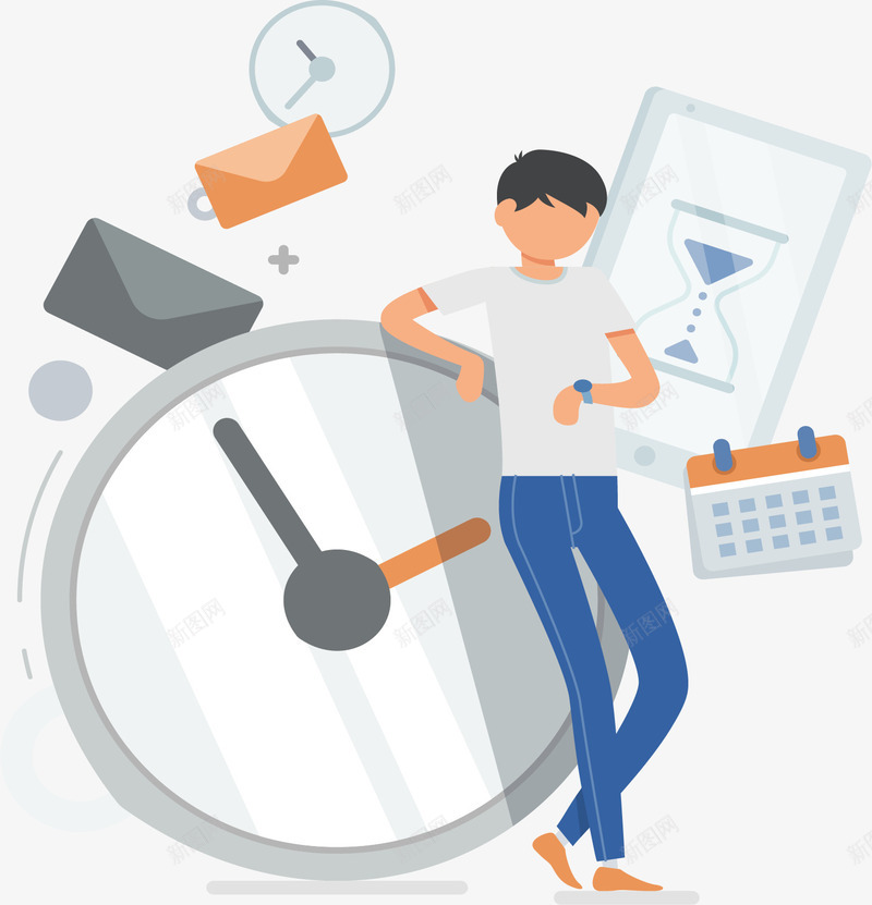 商务风项目进度管理矢量图ai免抠素材_88icon https://88icon.com 公司职员 商务 商务小人 矢量png 矢量图 进度 进度管理 项目进度计划表