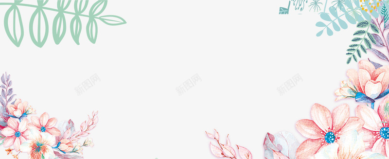 小清新花朵装饰创意边框psd免抠素材_88icon https://88icon.com 叶子装饰边框 小清新 手绘画 手绘花草 树叶边框 花朵装饰边框 花朵边框