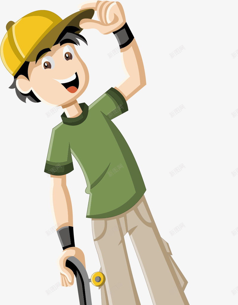 阳光男孩子矢量图ai免抠素材_88icon https://88icon.com 头发 帽子 男子 男孩 男生 耳朵 脸颊 衣服 矢量图