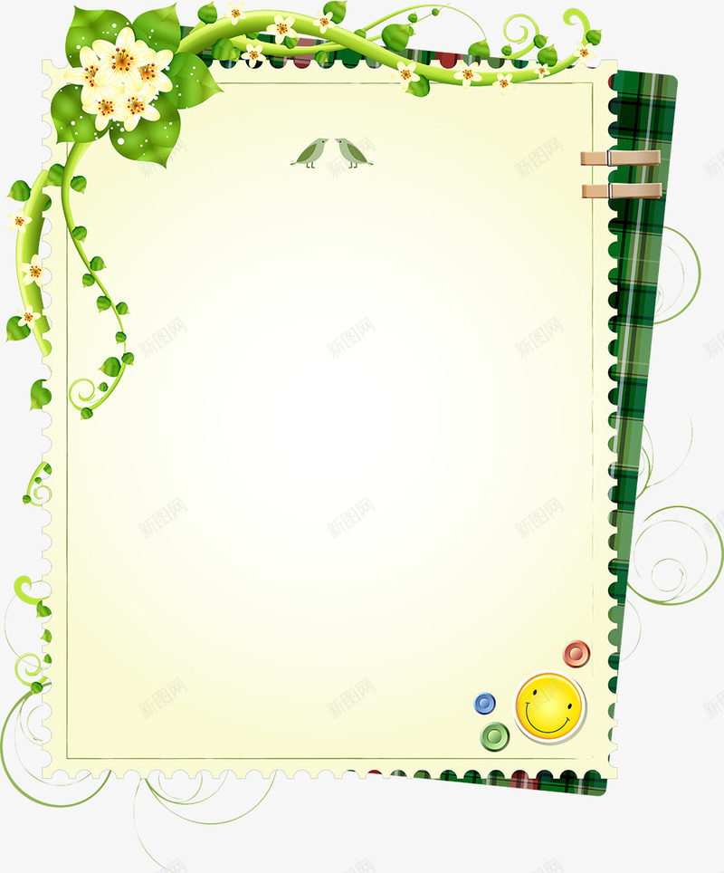 边框线框花边png免抠素材_88icon https://88icon.com 卡片 小清新 明信片 纸张 线框 花边 边框