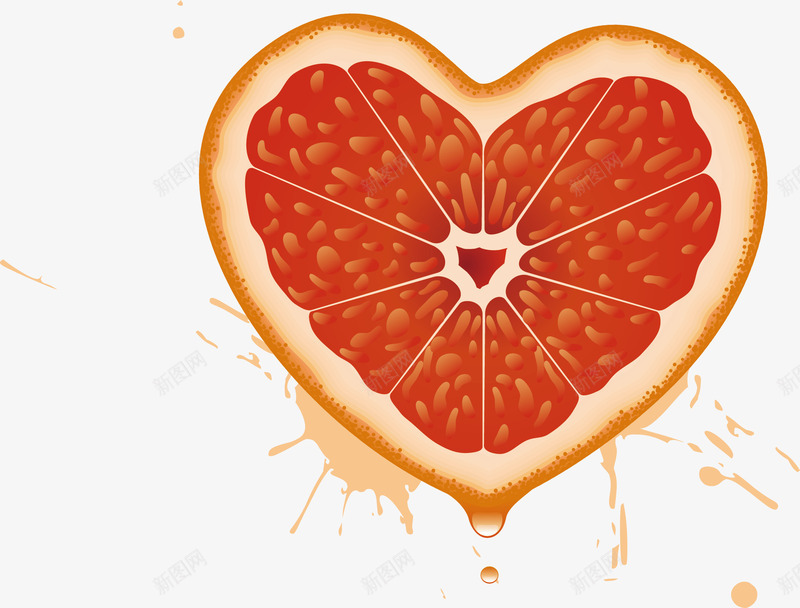 手绘葡萄柚装饰png免抠素材_88icon https://88icon.com 矢量装饰 葡萄柚 葡萄柚矢量 装饰