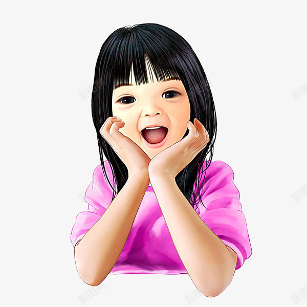 开心小女孩png免抠素材_88icon https://88icon.com 卡通 可爱 坐着 坐着的小朋友 女孩 开心 手绘 简图 粉色的 衣服