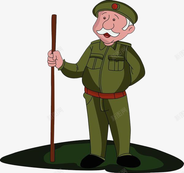 门卫老爷爷png免抠素材_88icon https://88icon.com 保安服 保安装束 安保服 工作服 服装 服饰 衣服 衣裳 门卫