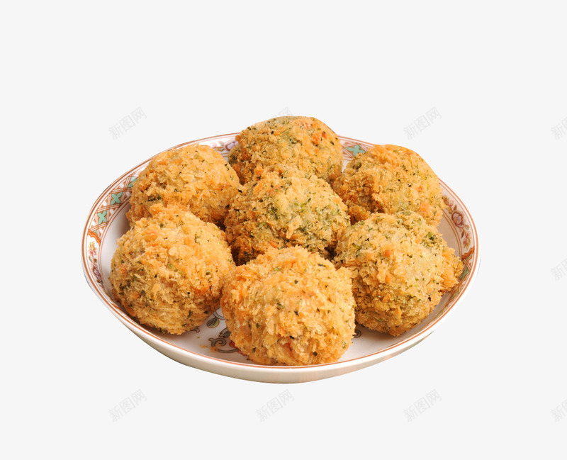 黄色大号炸丸子美食图png免抠素材_88icon https://88icon.com 免扣 大号 炸丸子 白色 盘子 菜谱设计 装帧设计 陶瓷 食品设计 黄色
