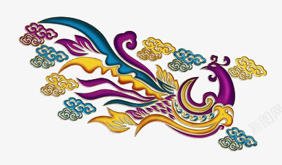 凤凰png免抠素材_88icon https://88icon.com 动物 彩色 翅膀 高贵