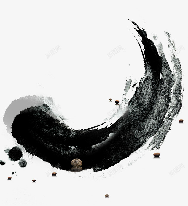水墨笔画png免抠素材_88icon https://88icon.com 中国画 墨痕 墨迹 水墨 水墨画