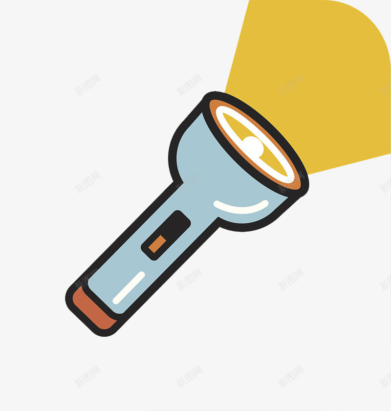 扁平插图手电筒灯光照明png免抠素材_88icon https://88icon.com 扁平手电筒插图 扁平插图 手电光束 手电光线 手电灯光 手电筒 灯光 照明
