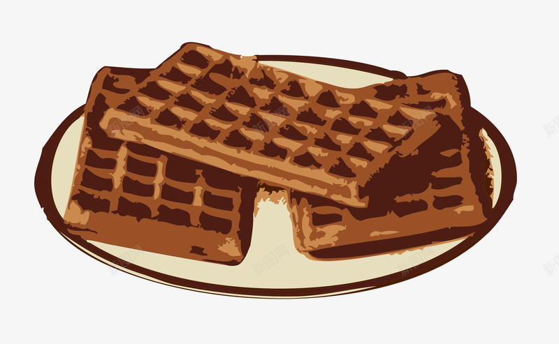 卡通华夫饼干png免抠素材_88icon https://88icon.com waffle 免费插画 免费矢量图 华夫饼干 卡通饼干 好吃 早餐 甜 甜点 美味 食品