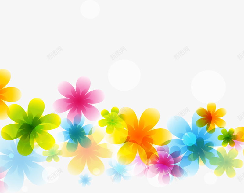 手绘多彩花朵矢量图ai免抠素材_88icon https://88icon.com 唯美 多彩 手绘 梦幻 水彩 渐变 花朵 花瓣 矢量图