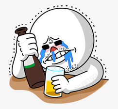 卡通哭泣买醉小人png免抠素材_88icon https://88icon.com 卡通 哭泣 小人