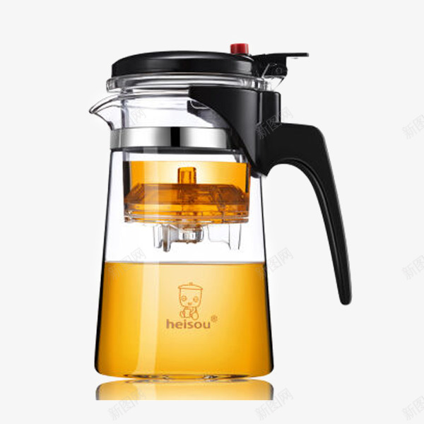 可拆洗内胆玻璃壶png免抠素材_88icon https://88icon.com 产品实物 玻璃茶壶 茶壶