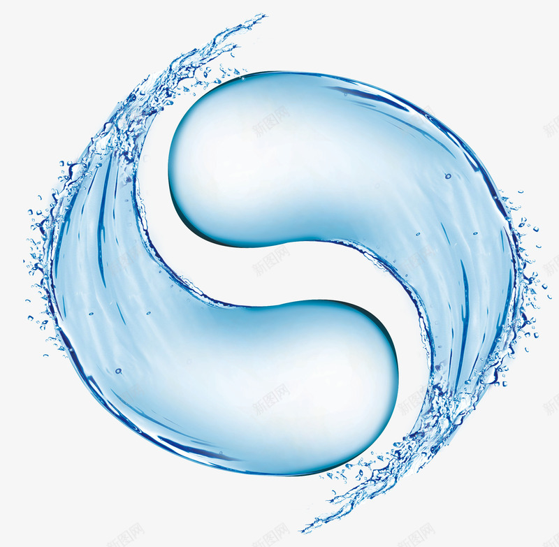 八卦水花psd免抠素材_88icon https://88icon.com 八卦 形状 水 水花