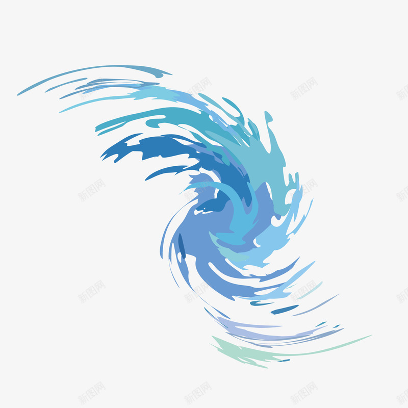 蓝色旋转液体波纹矢量图eps免抠素材_88icon https://88icon.com 卡通 图案 小清新 水 水波 水花 波纹 液体 蓝色 装饰 矢量图