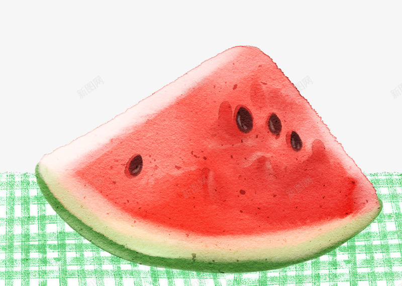 立夏节气水彩装饰插图西瓜png免抠素材_88icon https://88icon.com 格子桌布 水彩 立夏 节气插画 装饰插图 西瓜