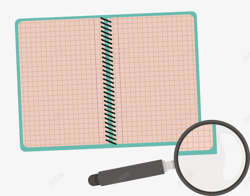 卡通学习用具笔记本放大镜素png免抠素材_88icon https://88icon.com 办公用具 卡通学习用具笔记本放大镜矢量素材免费下载 卷笔刀 多彩 学习 学习文具 放大镜 橡皮 笔记本 练习本 绘画