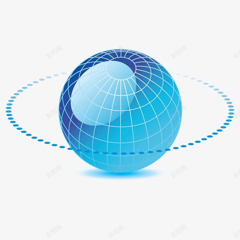 蓝色圆球环绕虚线png免抠素材_88icon https://88icon.com 圆球 环绕 蓝色 虚线 蚂蚁线
