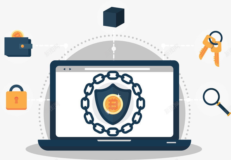 互联网信息安全保护矢量图ai免抠素材_88icon https://88icon.com 互联网 信息安全 数据保护 数据保护条例 矢量png 笔记本电脑 矢量图