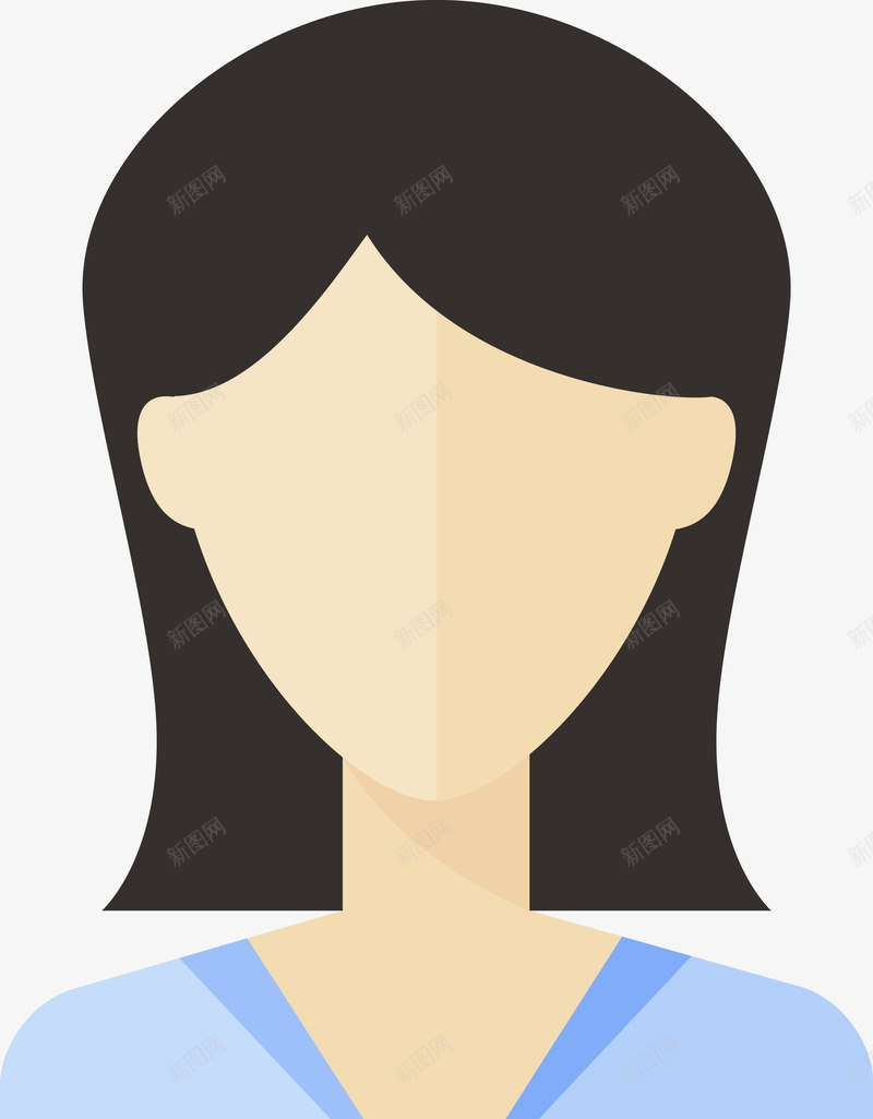 黑色长发女人图png免抠素材_88icon https://88icon.com 五官 人 人物 人脸 女人 女人图 女人正脸 女人脸 漂亮女人 矢量女人 脸