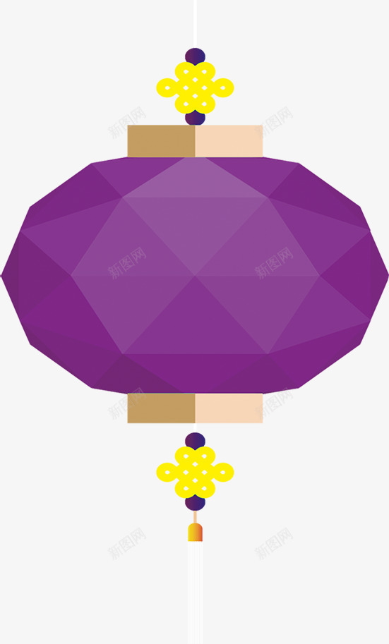 紫色个性手绘创意灯笼png免抠素材_88icon https://88icon.com 个性 创意 灯笼 紫色