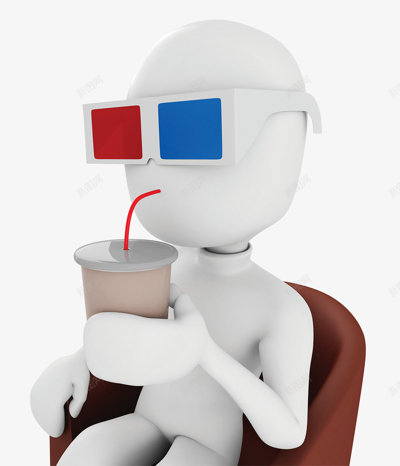 3d图案手绘3d商务小人png免抠素材_88icon https://88icon.com 3D图片 3d小人图案 人物图案 卡通人物图片 商务 喝饮料 戴眼镜 白色小人 科技