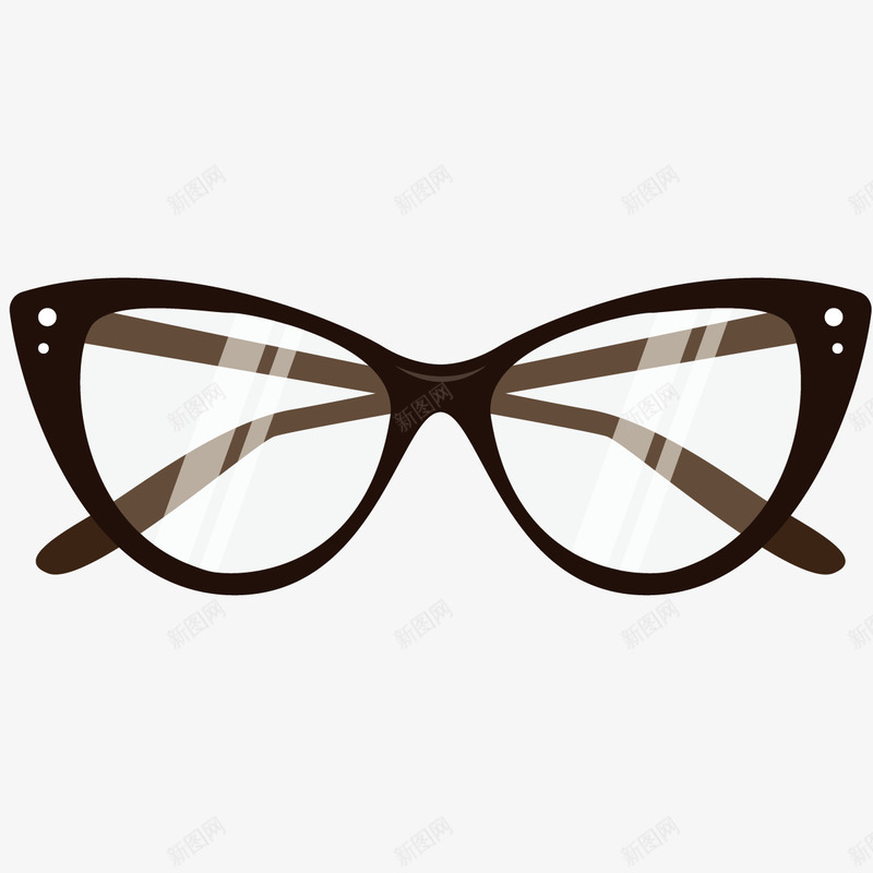 黑框眼镜png免抠素材_88icon https://88icon.com 佩戴 玻璃片 男士 眼镜矢量 黑色边框