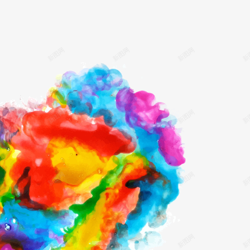 渲染背景png免抠素材_88icon https://88icon.com 漂亮 缤纷多彩 颜料 高清 高清素材
