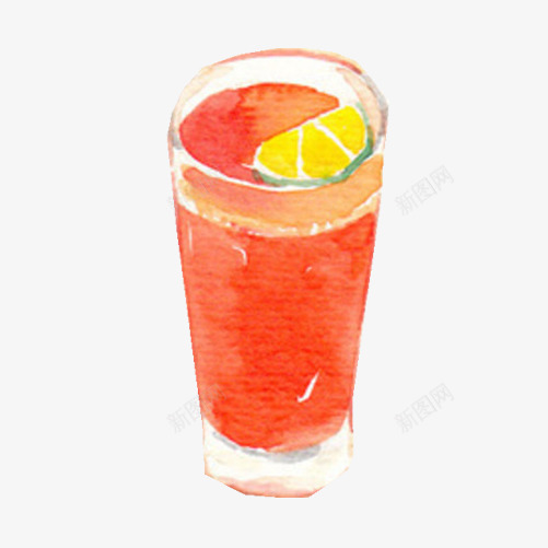 西瓜汁手绘画片png免抠素材_88icon https://88icon.com 冰镇 红色 西瓜汁 饮料