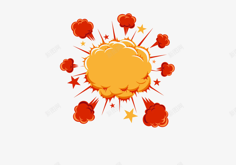 爆炸效果矢量图eps免抠素材_88icon https://88icon.com 卡通爆炸效果 矢量图