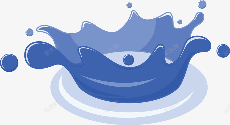 一朵溅起的蓝色水花矢量图eps免抠素材_88icon https://88icon.com 水花 矢量水花 矢量雨水 蓝色水花 蓝色雨水 雨水 矢量图
