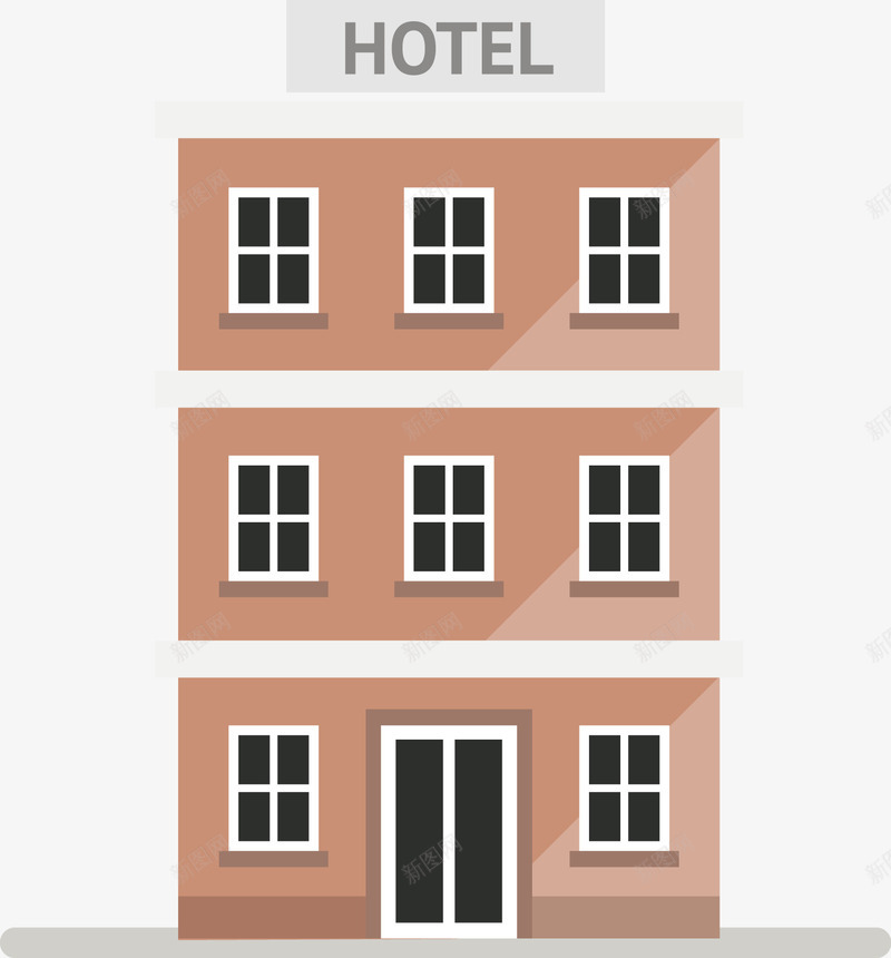 PPT信息图元素png免抠素材_88icon https://88icon.com PPT 信息图 商业 建筑 插画 楼房 酒店