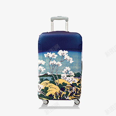 海浪行旅箱png免抠素材_88icon https://88icon.com 个性箱包 箱包 行旅箱