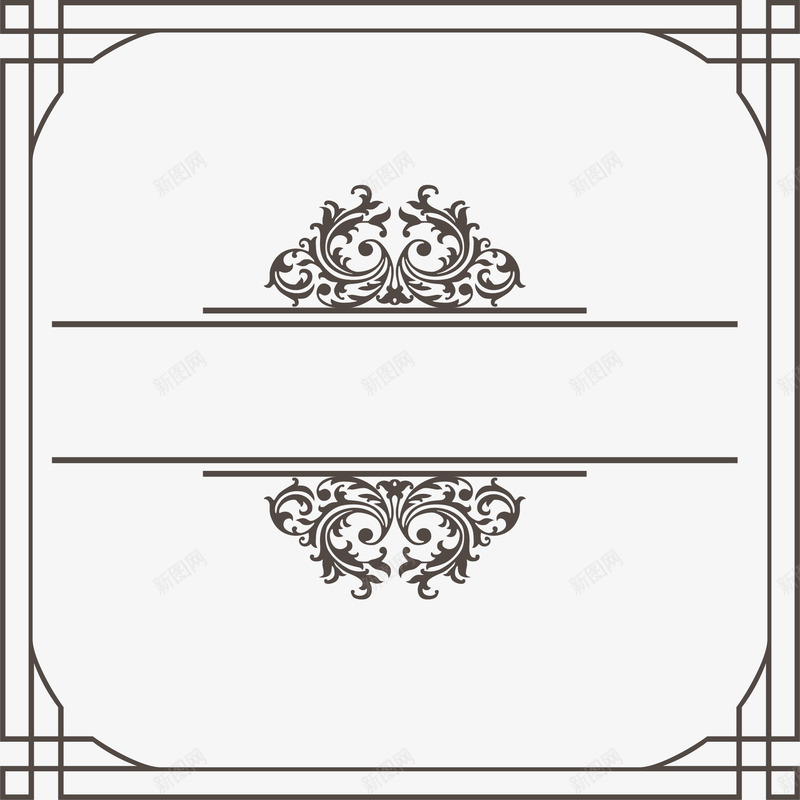 漂亮卡通欧式框矢量图ai免抠素材_88icon https://88icon.com 创意欧式框 欧式图框 欧式框素材 花纹图框 边框 矢量图