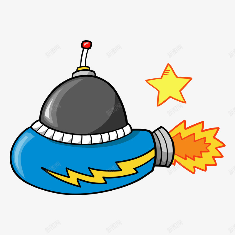 卡通手绘外星人宇宙飞船火箭矢量图ai免抠素材_88icon https://88icon.com 卡通手绘外星人宇宙飞船火箭 卡通火箭 卡通航天器 宇宙船 手绘火箭 手绘航天飞船 火箭 矢量图 载人航天器 载人飞船