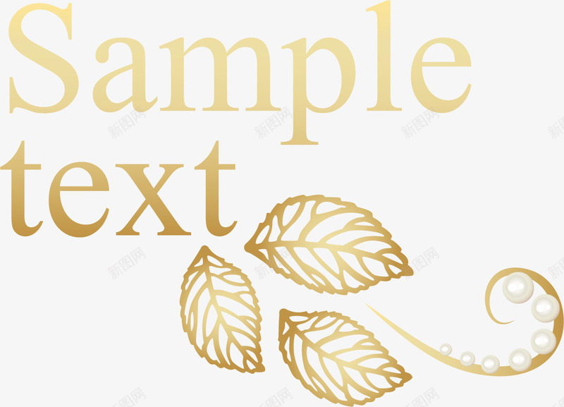 金叶子金色艺术字png免抠素材_88icon https://88icon.com 创意字体 字体 艺术 艺术字 艺术字体 设计 金叶子 金属质感 金色