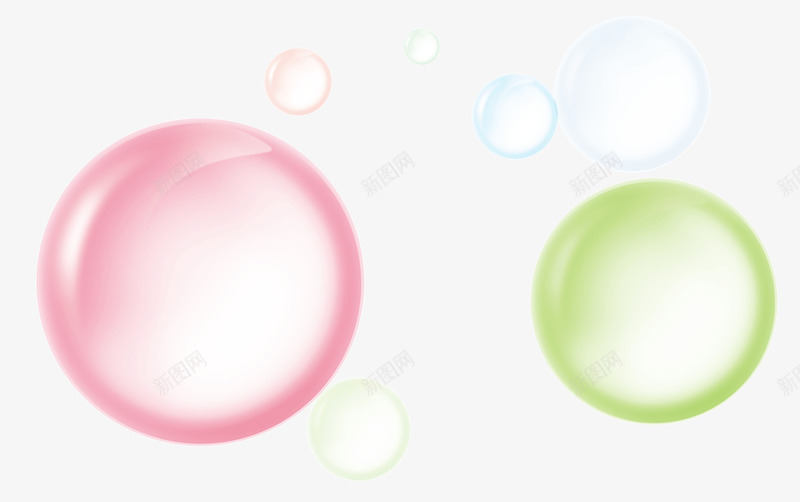 彩色泡泡png免抠素材_88icon https://88icon.com 圆 多彩 泡泡