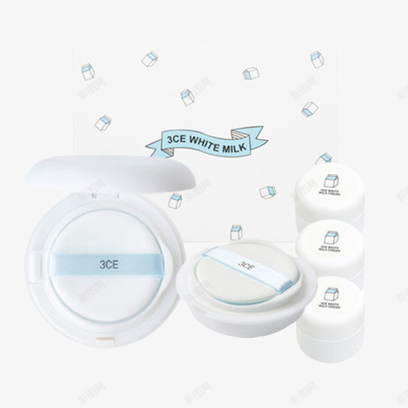 3CE牛奶气垫png免抠素材_88icon https://88icon.com 3CE 3ce Stylenanda 产品实物 化妆品 底妆 牛奶气垫 白色