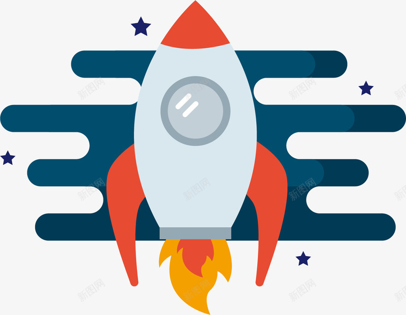 夜空中的火箭png免抠素材_88icon https://88icon.com 卡通火箭 太空舱 宇宙飞船 火焰 航天器 航天飞船 航空航天