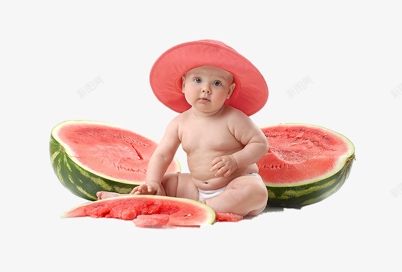 小孩BABY水果西瓜png免抠素材_88icon https://88icon.com baby 小孩 水果 西瓜
