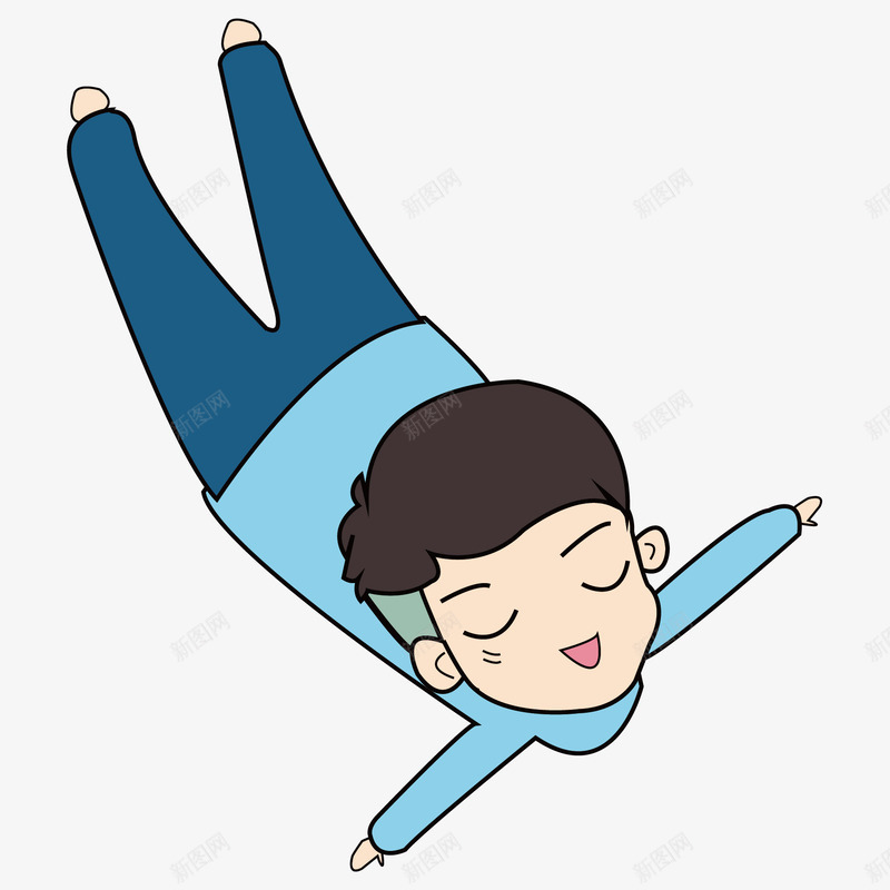 简单小人矢量图ai免抠素材_88icon https://88icon.com 男孩 简单卡通 送货 飞翔 矢量图