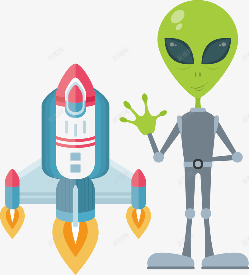 外星人火箭png免抠素材_88icon https://88icon.com 加速小火箭 发射小火箭 外星人 宇宙 小火箭 小火箭云 扁平小火箭