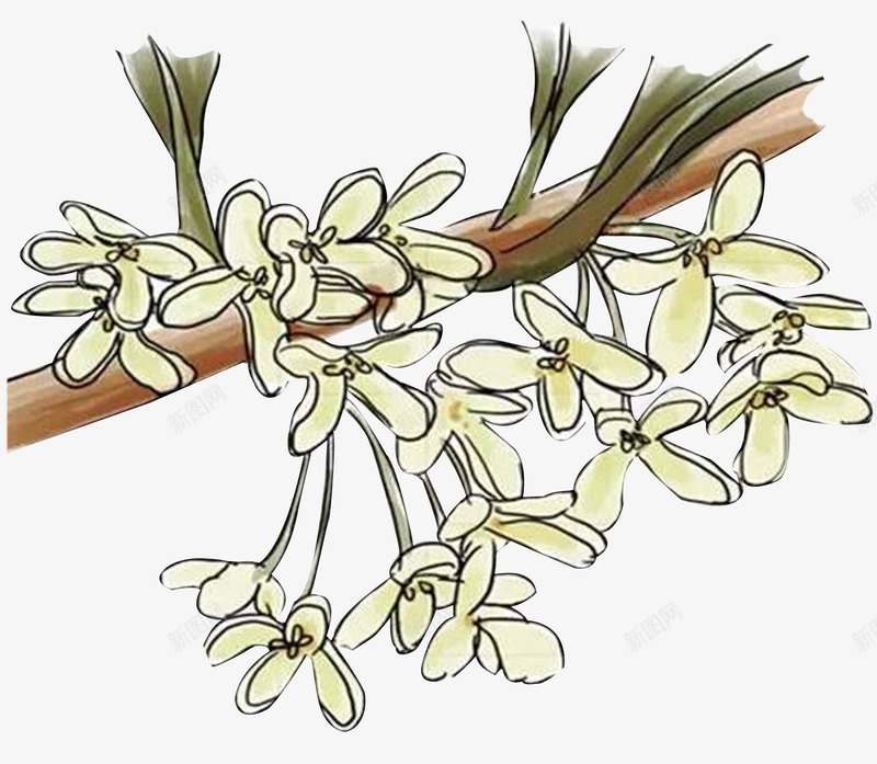 漫画桂花花瓣png免抠素材_88icon https://88icon.com 卡通 桂花 桂花花瓣 漫画 花瓣