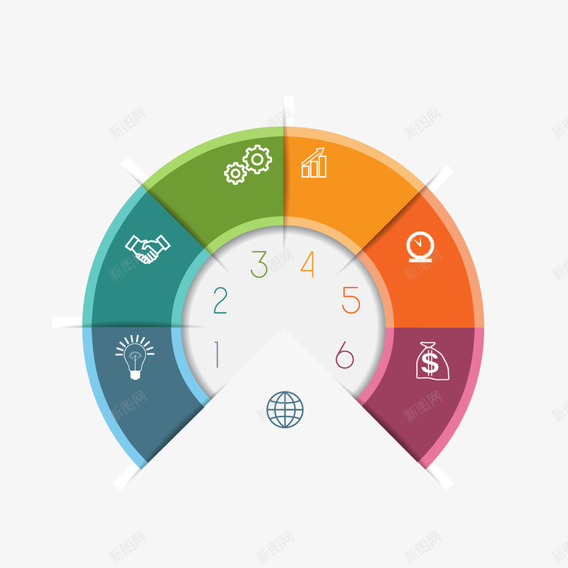 饼形图png免抠素材_88icon https://88icon.com ppt元素 商务信息 数据框 矢量图表 边框