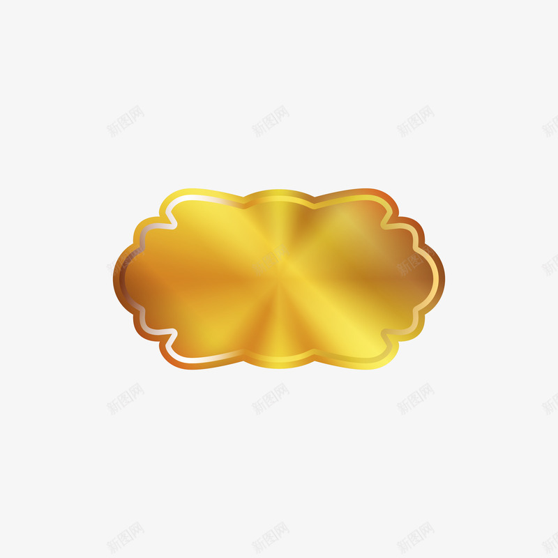 金色标签标牌png免抠素材_88icon https://88icon.com 名牌 标牌 金属拉丝 金属标牌 金色标牌 金色标签 铭牌 门牌