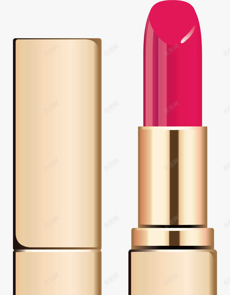 手绘口红矢量图ai免抠素材_88icon https://88icon.com 创意 口红 可爱 彩色图 手绘图 漫画 简单 矢量图