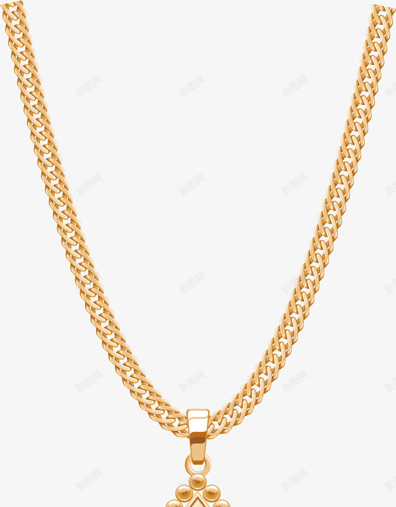 金色项链png免抠素材_88icon https://88icon.com 大金链 漂亮项链 矢量金链 矢量项链 金链 项链