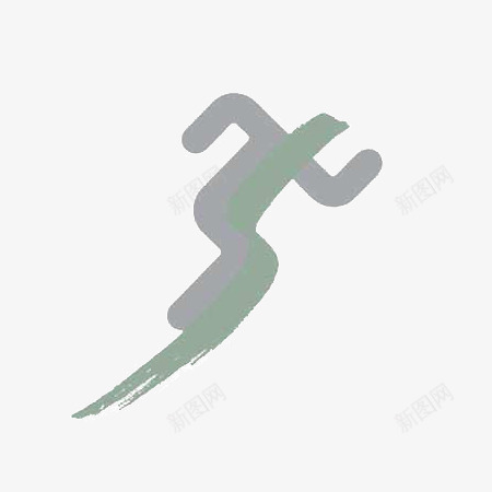 急速奔跑png免抠素材_88icon https://88icon.com 加速 奔跑 小人儿 灰色