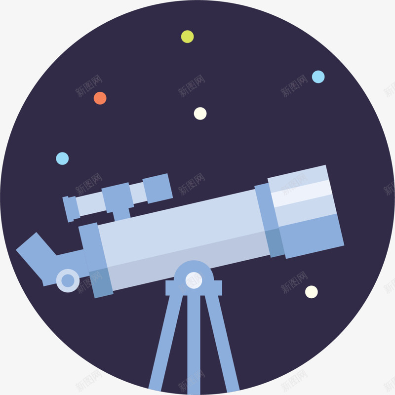 蓝色卡通天文望远镜png免抠素材_88icon https://88icon.com 4月12号 世界航天日 天文望远镜 太空 宇宙 航空 蓝色望远镜
