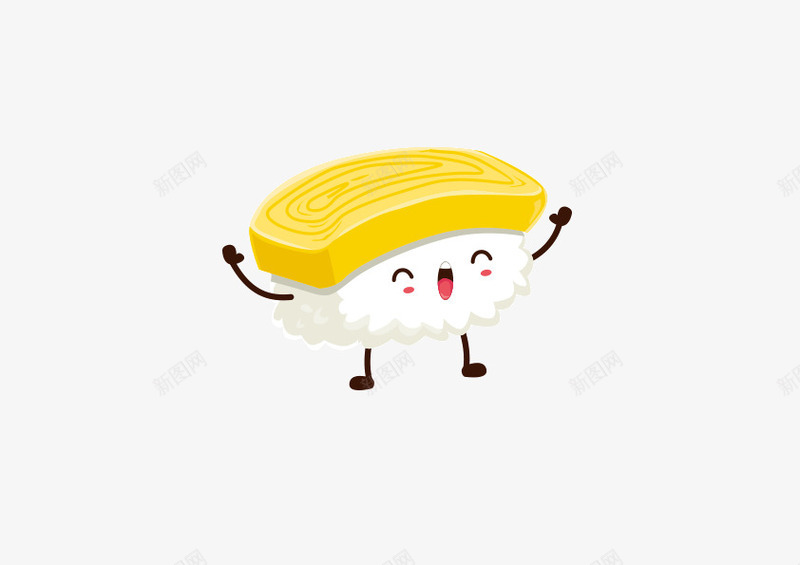 寿司米饭卡通小人元素png免抠素材_88icon https://88icon.com 元素 卡通 寿司 小人 米饭