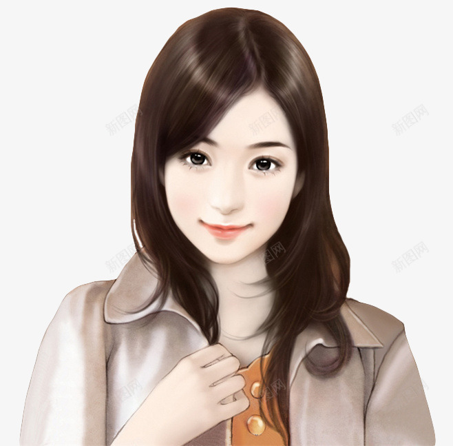 温文尔雅个性美女png免抠素材_88icon https://88icon.com 个性 温文尔雅 美女