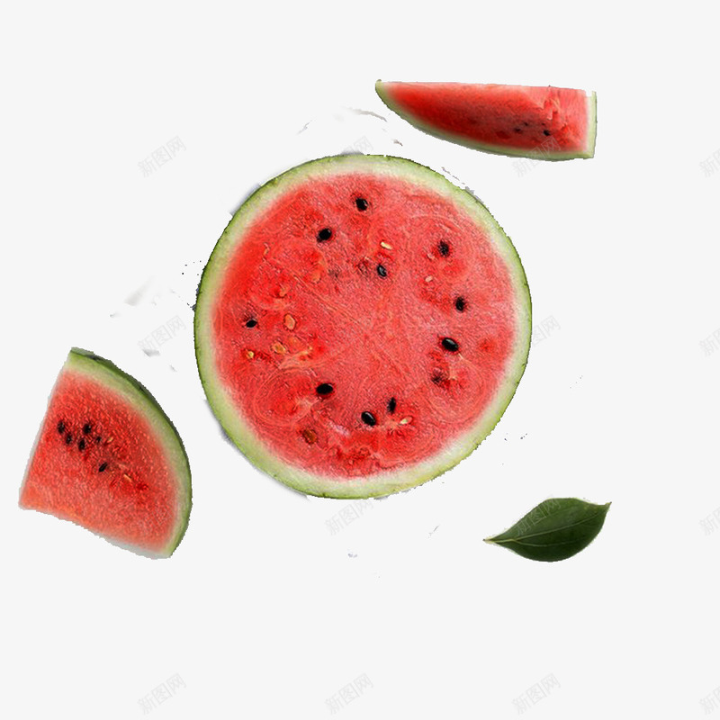 切好的大西瓜psd免抠素材_88icon https://88icon.com 凉爽 夏天 清新 美味